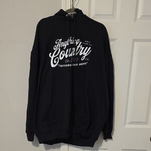 Black Graphic Hoodie